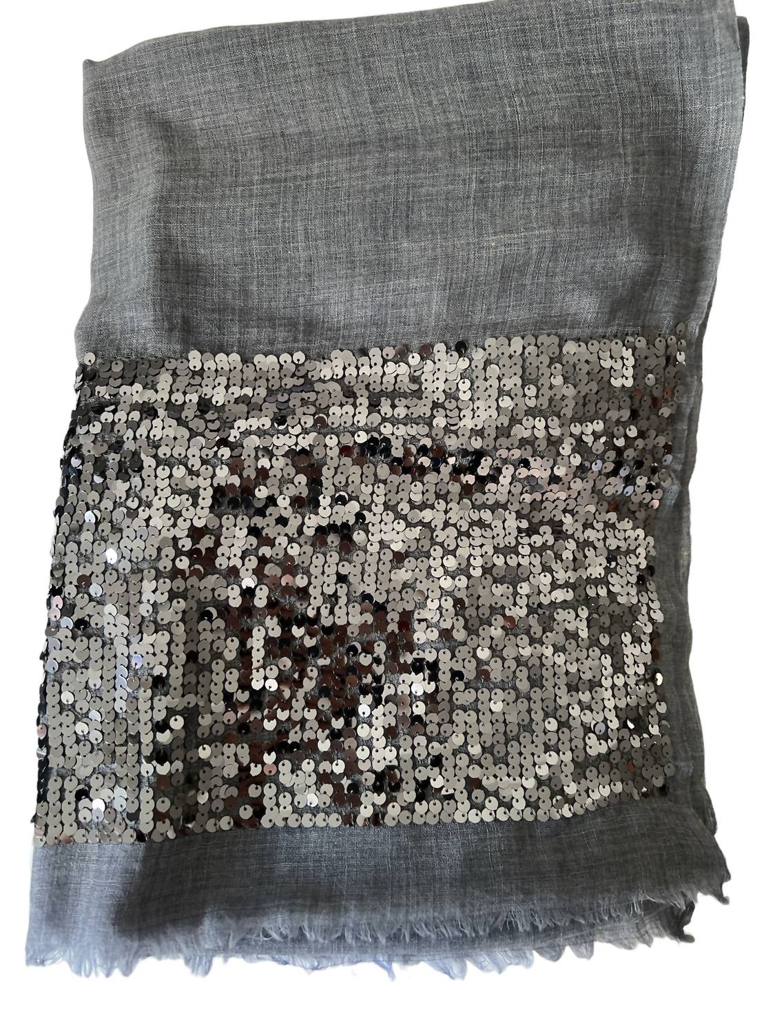 The Gray Crab - Women's Sequenced Border Scarf