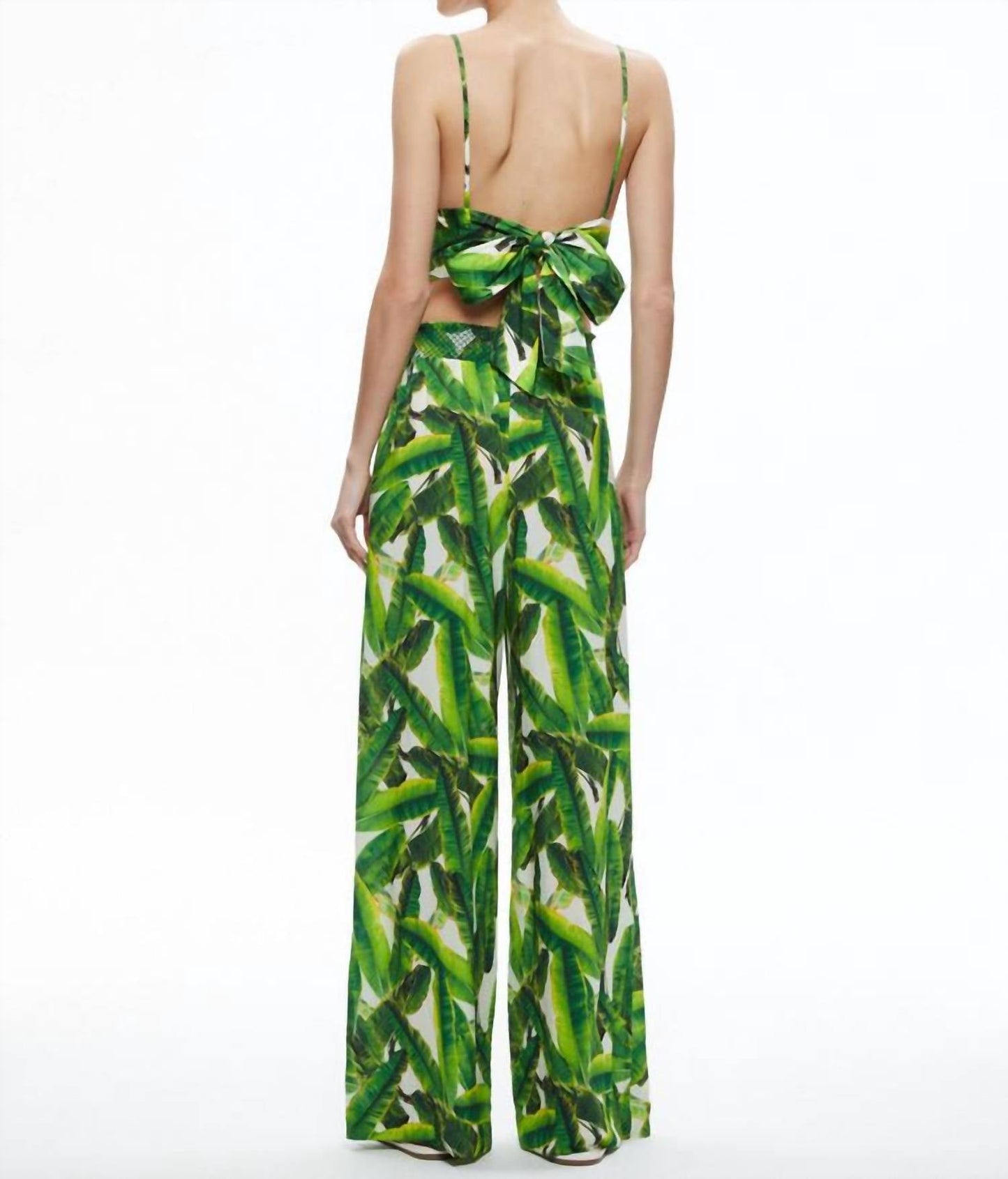 Alice + Olivia - Russell Palm Wide-leg Pant