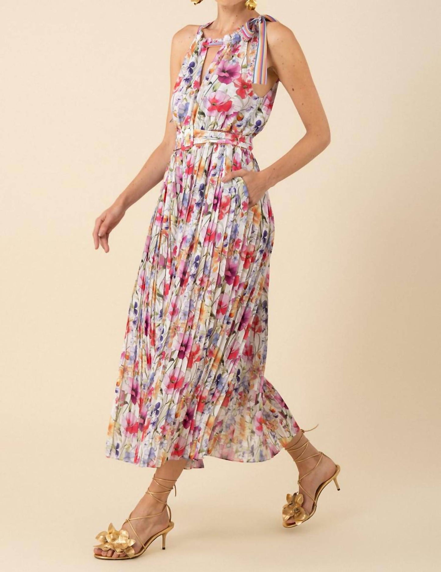 Hale Bob - Chelsea Chiffon Pleated Dress