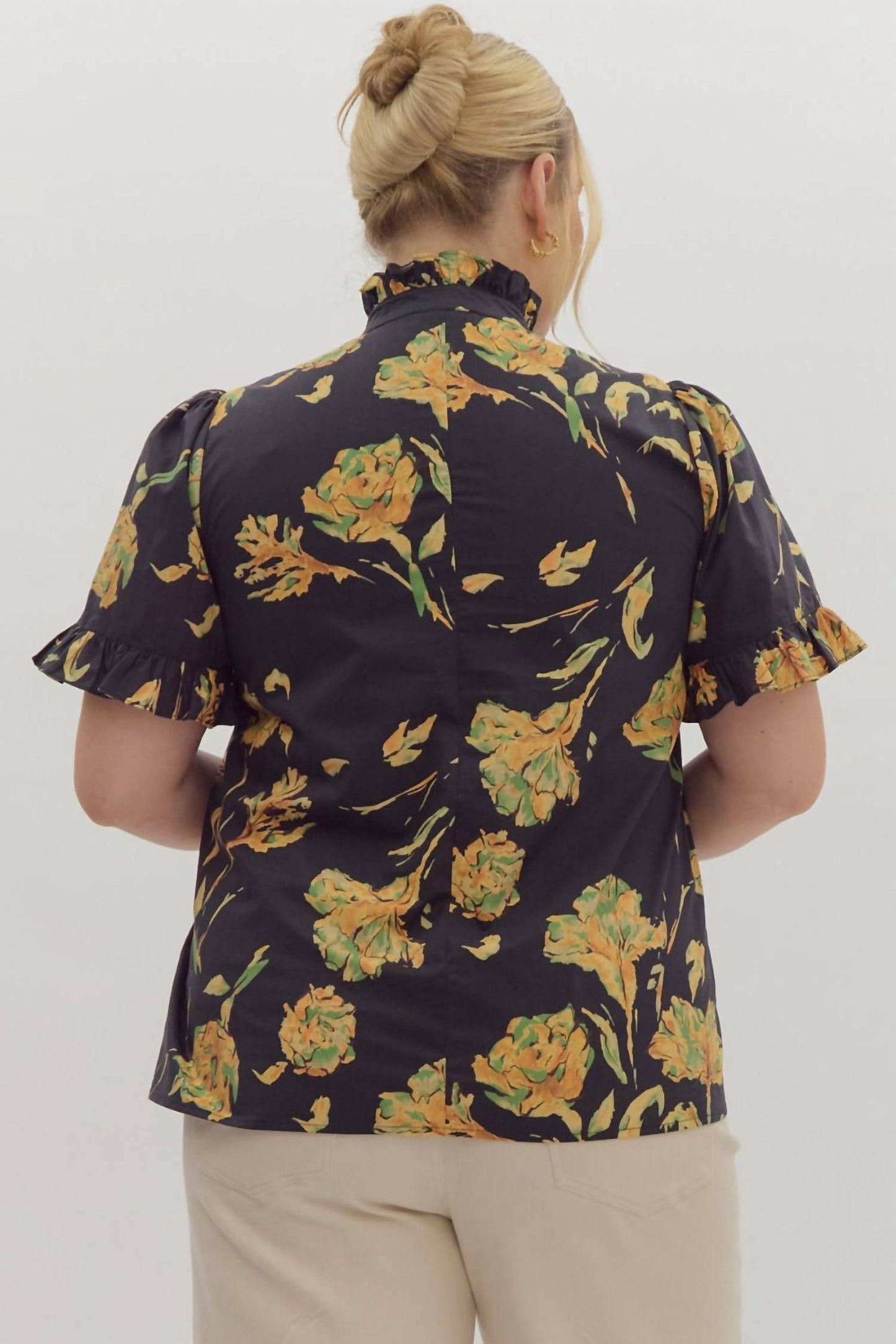 Entro - Fun Floral Top - Plus