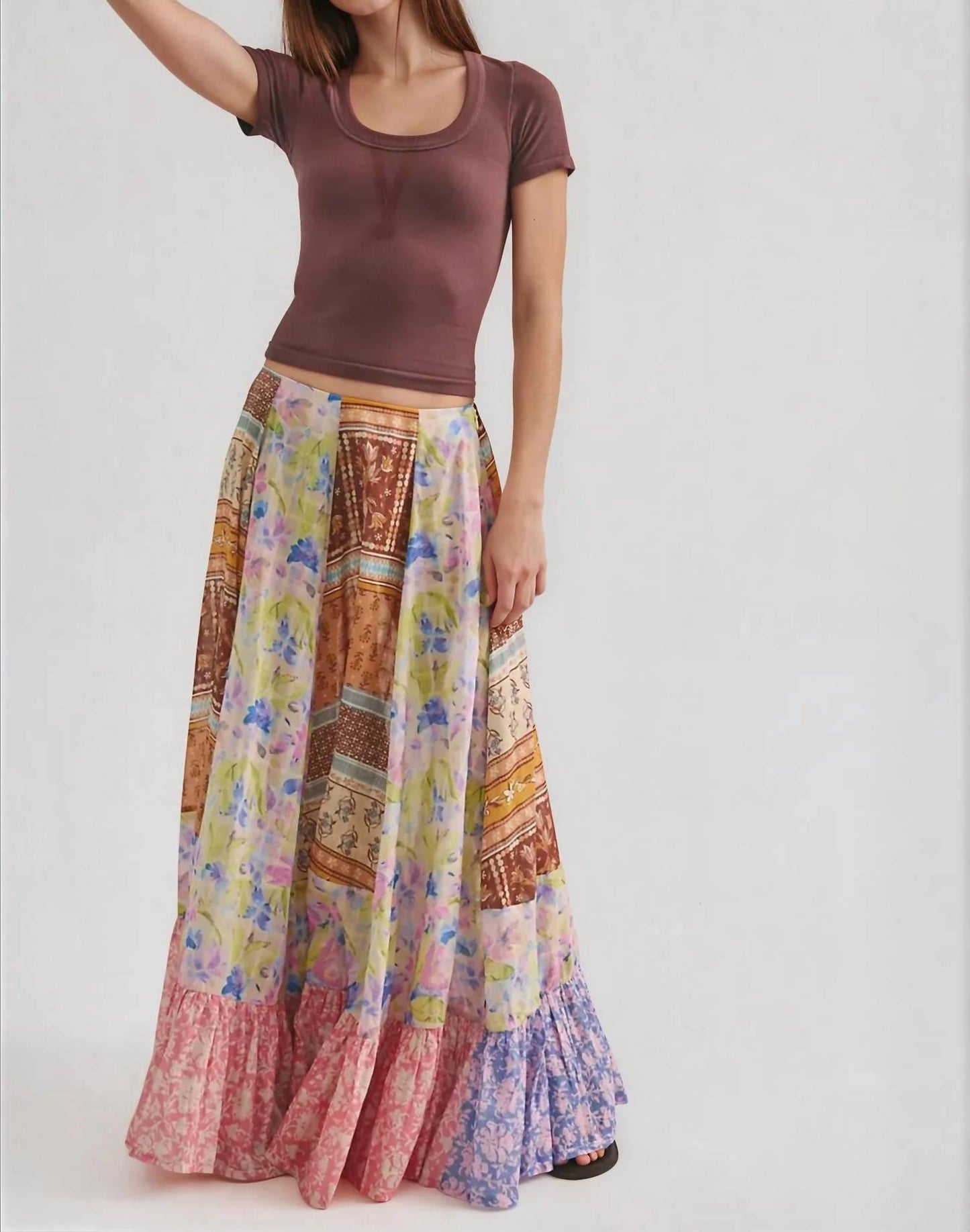Free People - Santa Eulalia Printed Maxi Skirt