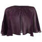 Calvin Klein Womens Chiffon Sheer Embellished Capelet Purple S