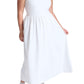 ELOQUII Elements Women's Plus Size Maxi One Shoulder Dress - 22/24, Bright White