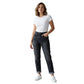 Lauren Ralph Lauren Women's Relaxed Tapered Jeans (16, Black Wash)