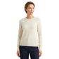 MICHAEL KORS Womens Ivory Embellished Long Sleeve Jewel Neck Sweater XL