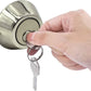 Single Cylinder Deadbolt in Satin Nickel