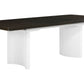 Carene - Dining Table (With Leaf) - Brown / White