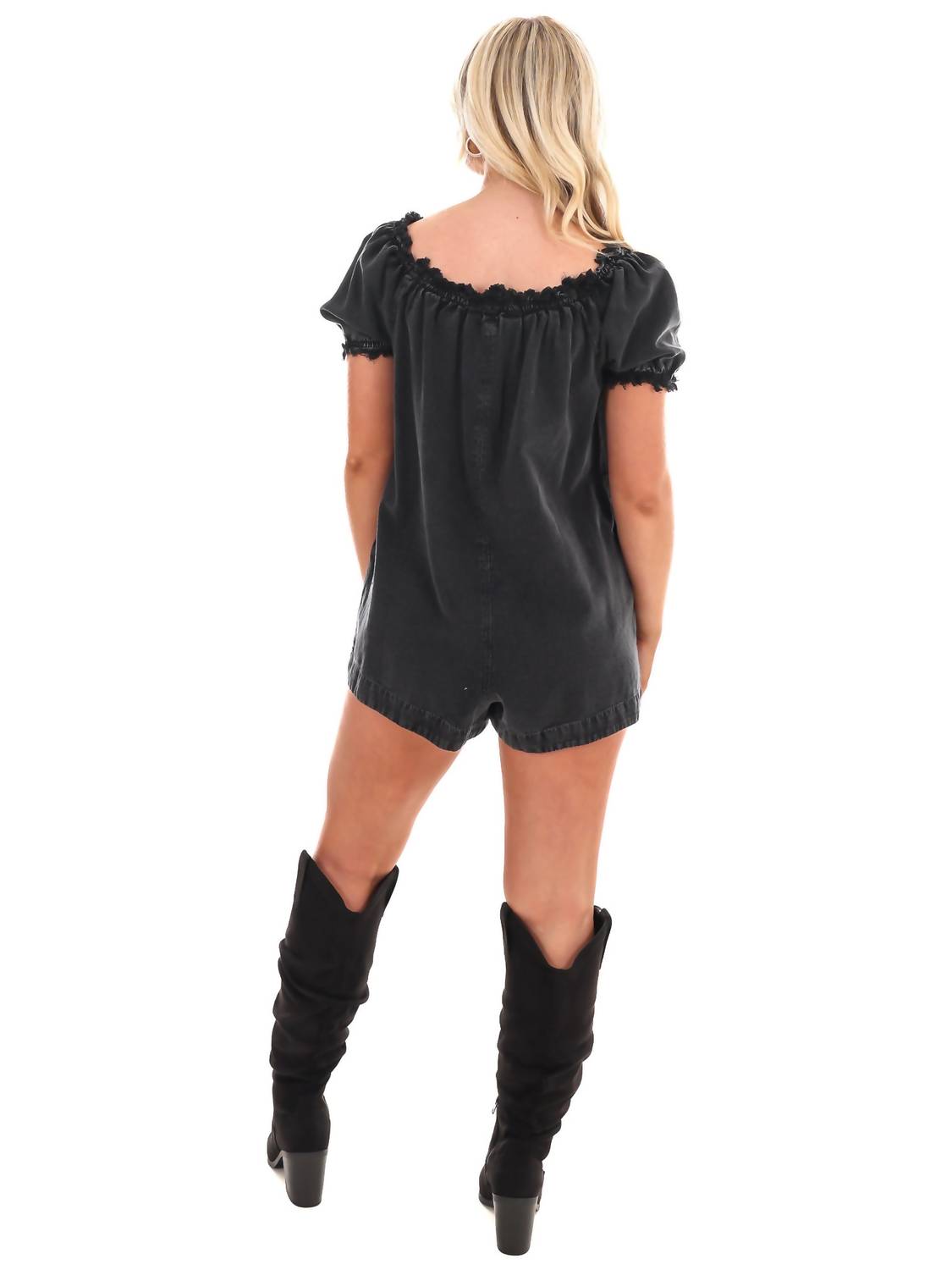 Free People - Daisy Denim Babydoll Romper