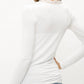 Mystree - Women's Daphne Lace Trim V Neck Top
