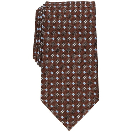 perry-ellis-mens-selby-neat-tie-brown