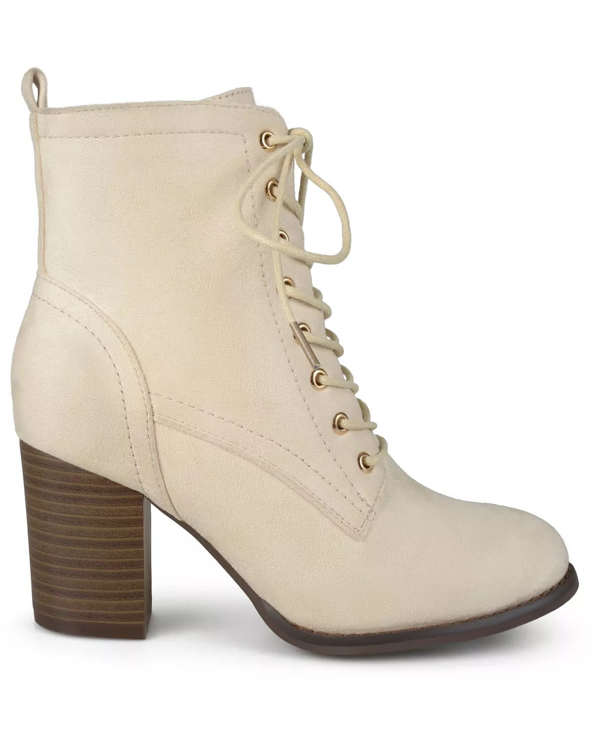 Journee Collection Women's Baylor Lace Up Bootie Brown Size 5.5 M