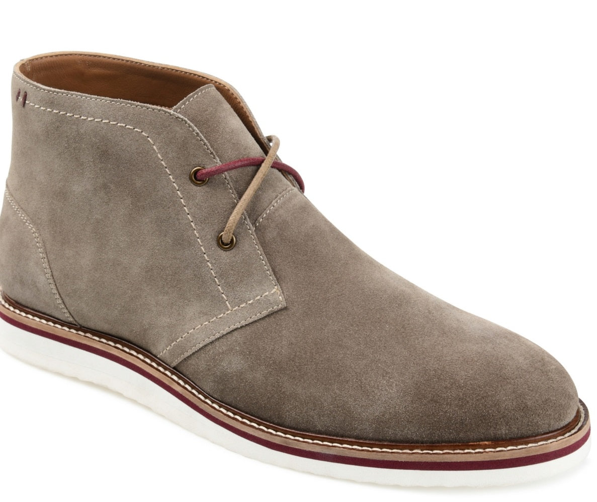 Thomas & Vine Men's Keegan Plain Toe Chukka Boot Brown Size 8 M