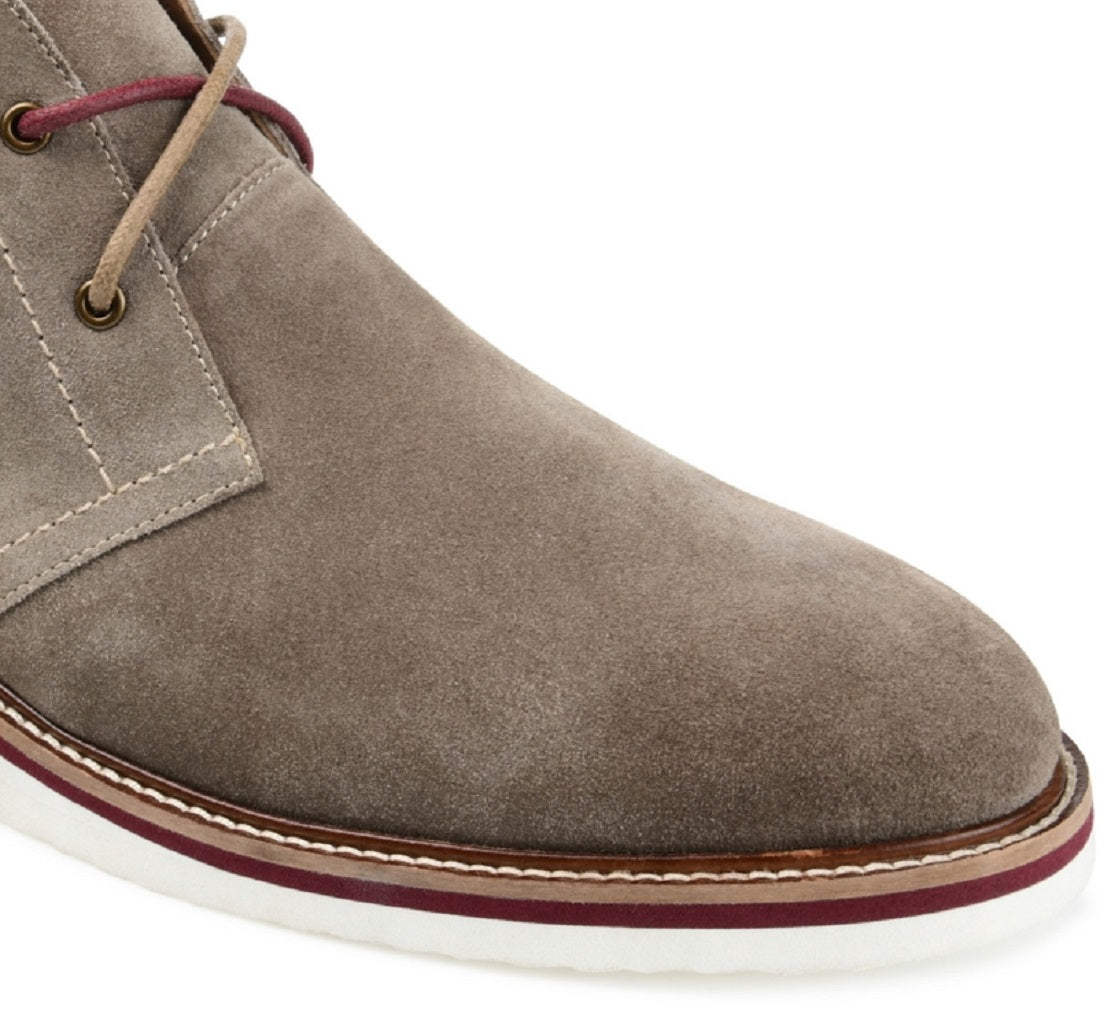 Thomas & Vine Men's Keegan Plain Toe Chukka Boot Brown Size 8 M