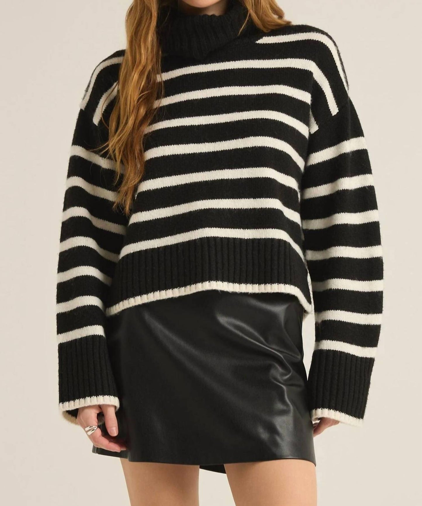 Z Supply - Stripe Turtleneck Sweater