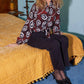 Fifteen Twenty - Scarlet Tie-front V-neck Top