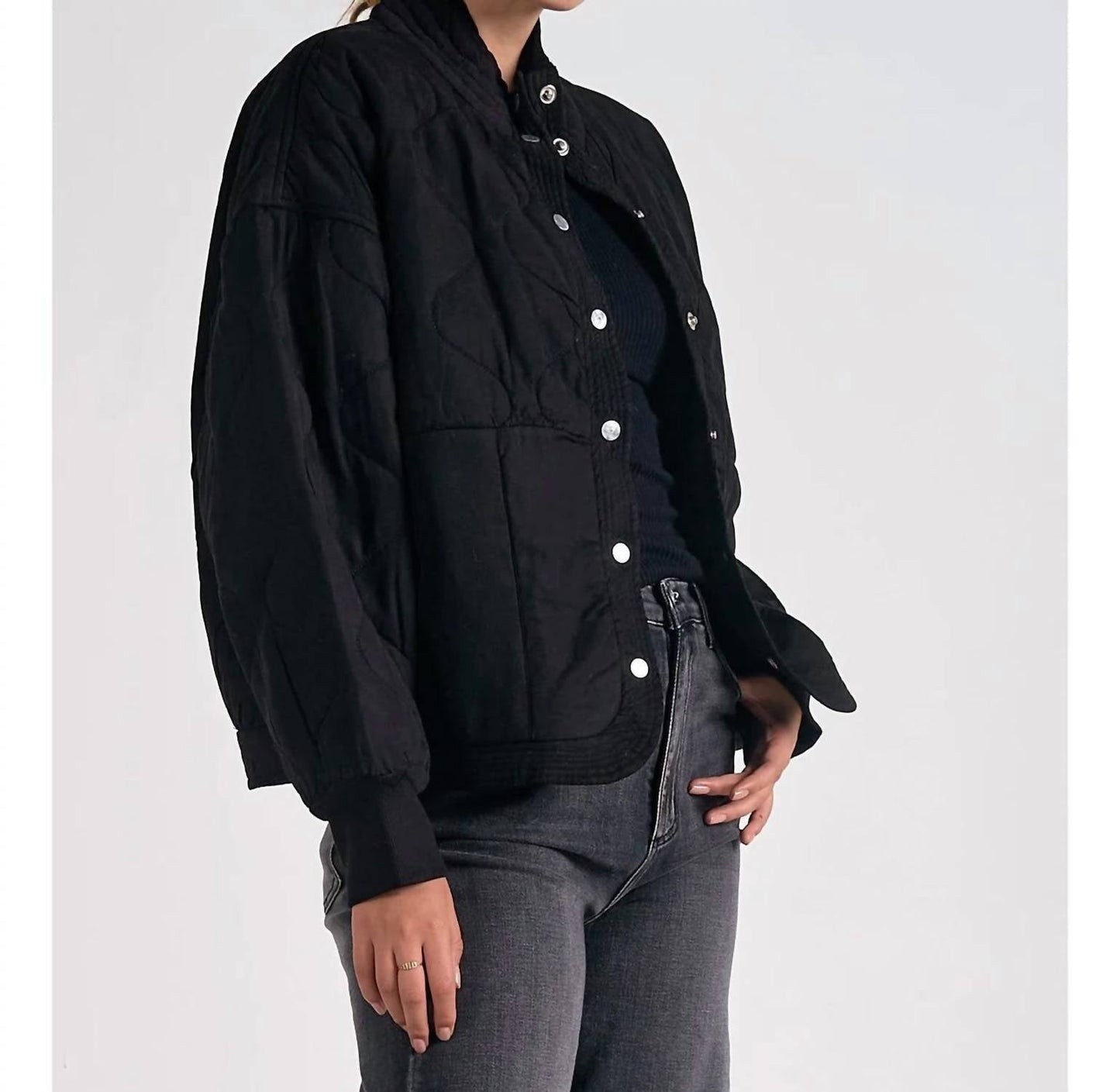 Elan - Quilted Bomber Jacket