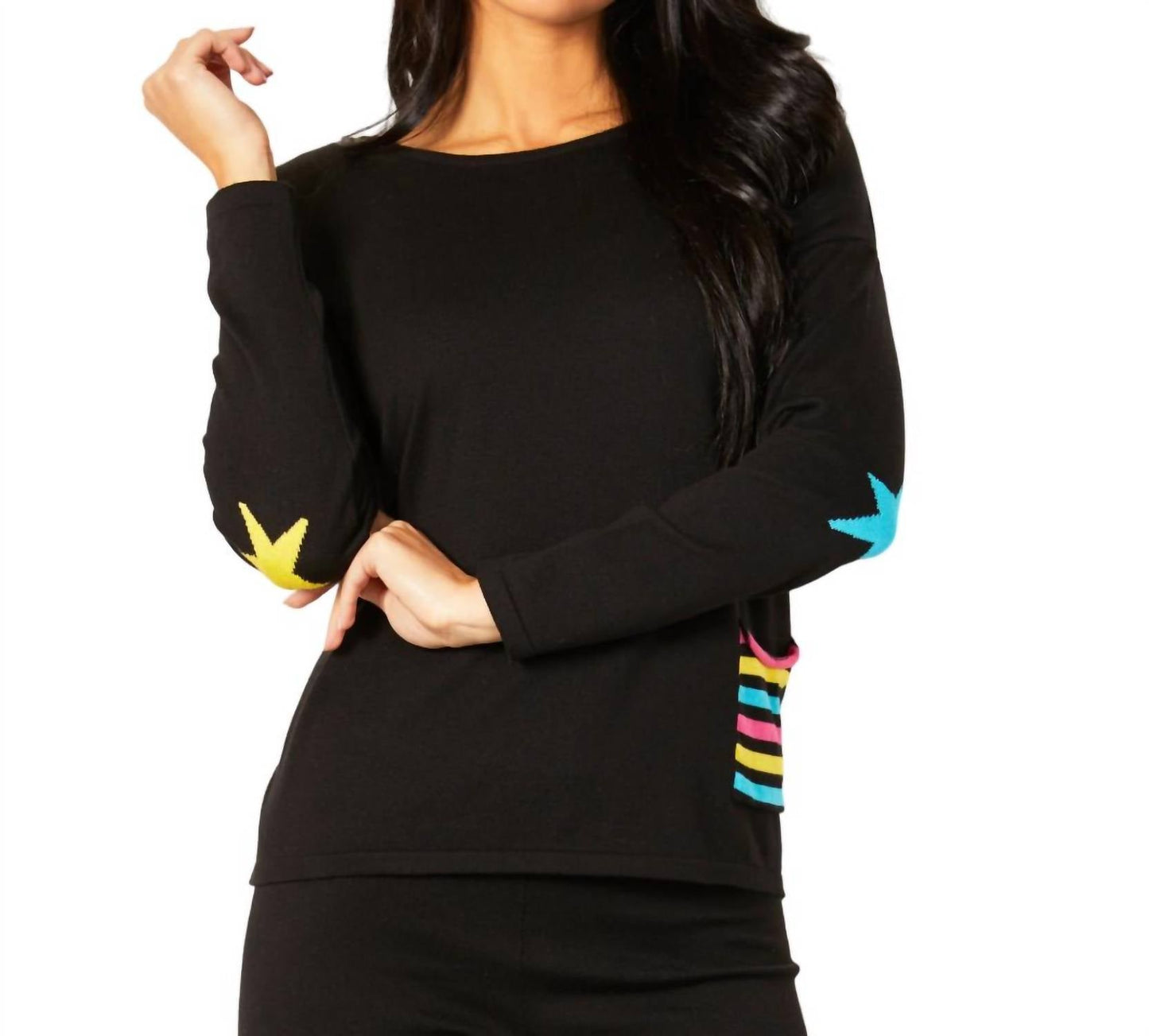 Angel Apparel - Star Crew Detail Top