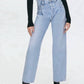 Agolde - High Rise Fold Waistband Jeans