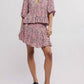 Free People - Perishing Floral Print Blouse & Skirt Set