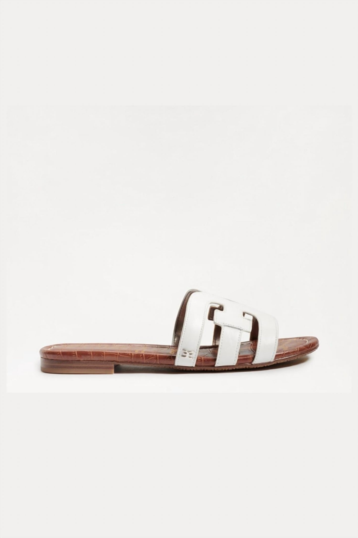 Sam Edelman - Women's Bay Leather Double E Logo Slide Sandal