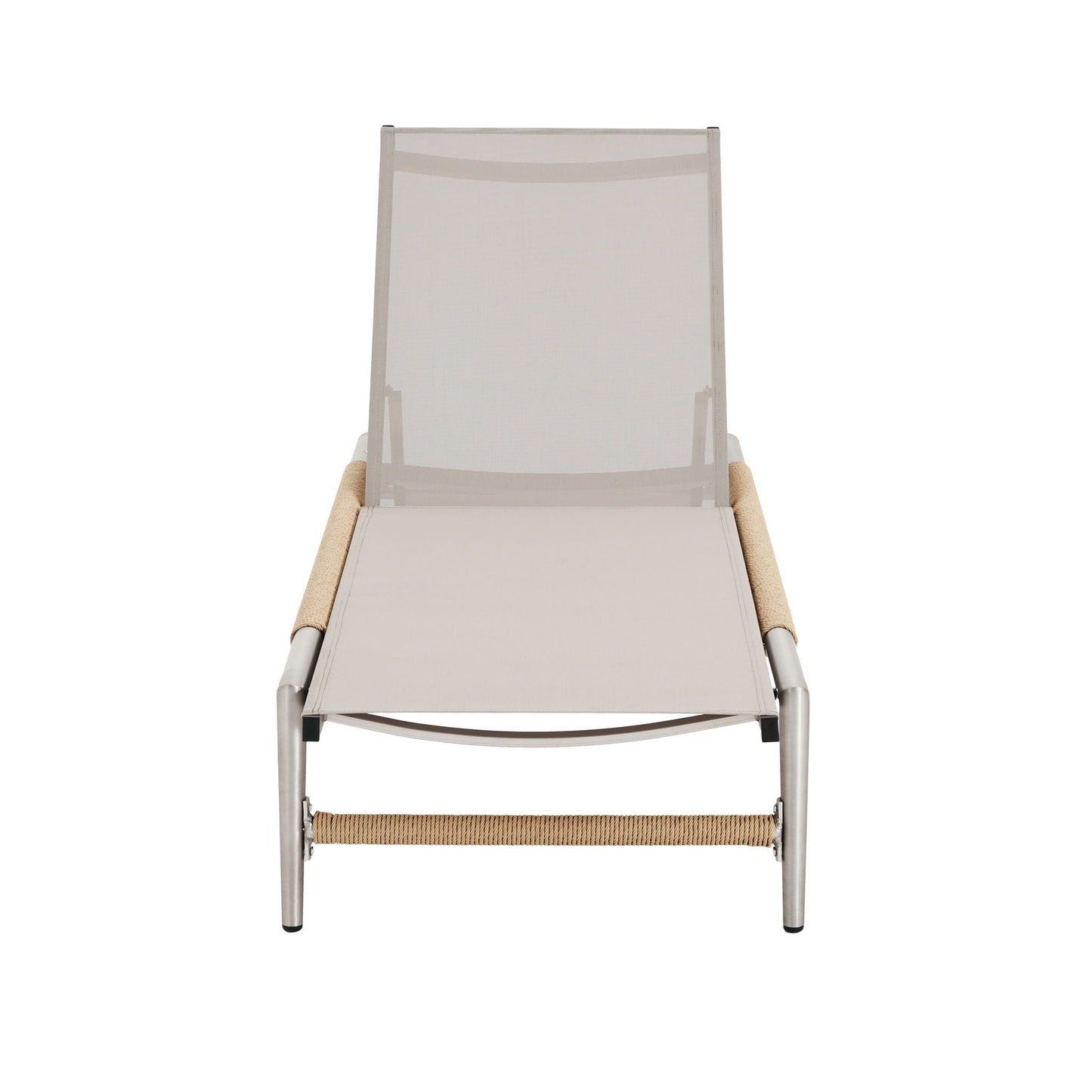 Hargrove Outdoor Aluminum Chaise Lounge with Mesh Seat