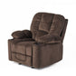 Luxurious Manual Recliner Chair with Skin-Friendly Fabric and Dual Cup Holders