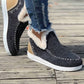 1 The Woman - Women's Plush Lined Shoes Ankle Boot