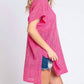 Trendsi - GeeGee Short Sleeve Side Slit Knit Cover Up Dress
