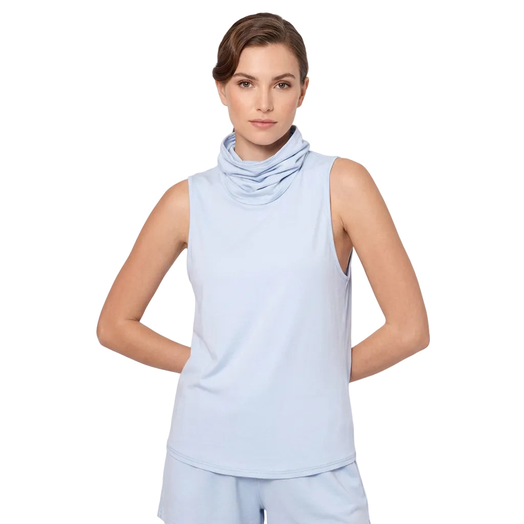 B&A by Betsy and Adam Womens Knit Attached Mask Tank Top