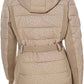 Michael Kors - Logo Leopard Belted Hood Puffer Coat