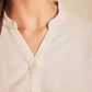 Barefoot Dreams - Linen Blend Long Sleeve Blouse