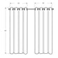 2 Pieces Set Room Darkening Curtain Panels with Grommet - Contemporary Style