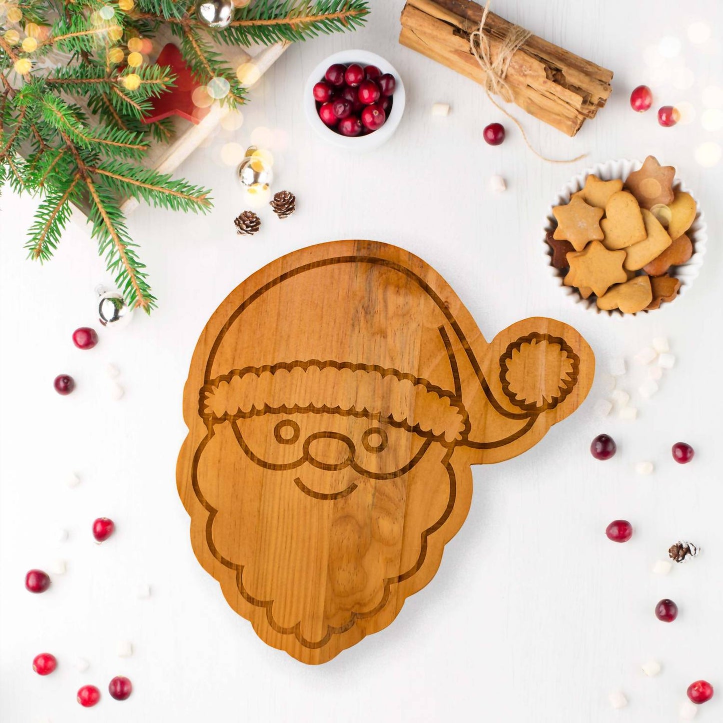 Creative Gifts International - Santa Wood Board - 15" x 14"