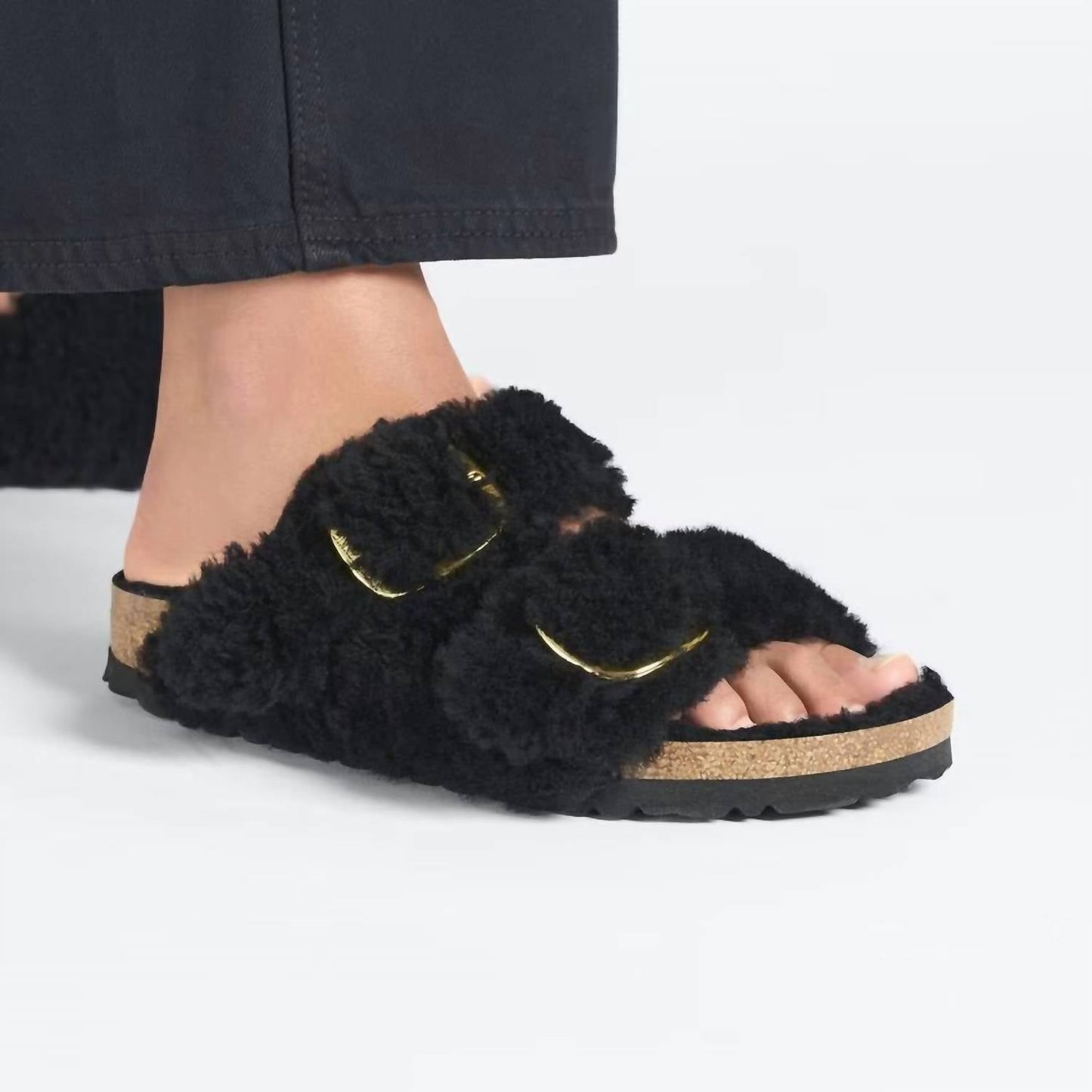 Birkenstock - Women's Arizona Big Buckle Shearling Sandals Narrow