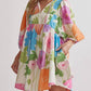 Entro - Blossom Burst Vibrant Floral Mini Dress