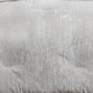 Turin 7 Piece White Crinkle Velvet Queen Comforter Ensemble