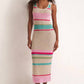 Z Supply - Women's Ibiza Stripe Crochet Sweater Midi Dress