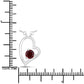 0.60 Carat Genuine Garnet .925 Sterling Silver Necklace