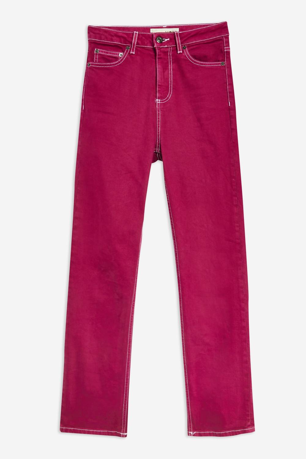 Topshop - Jamie Straight Leg Moto Ankle Jeans