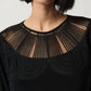 Joseph Ribkoff - Detailed Neckline Top