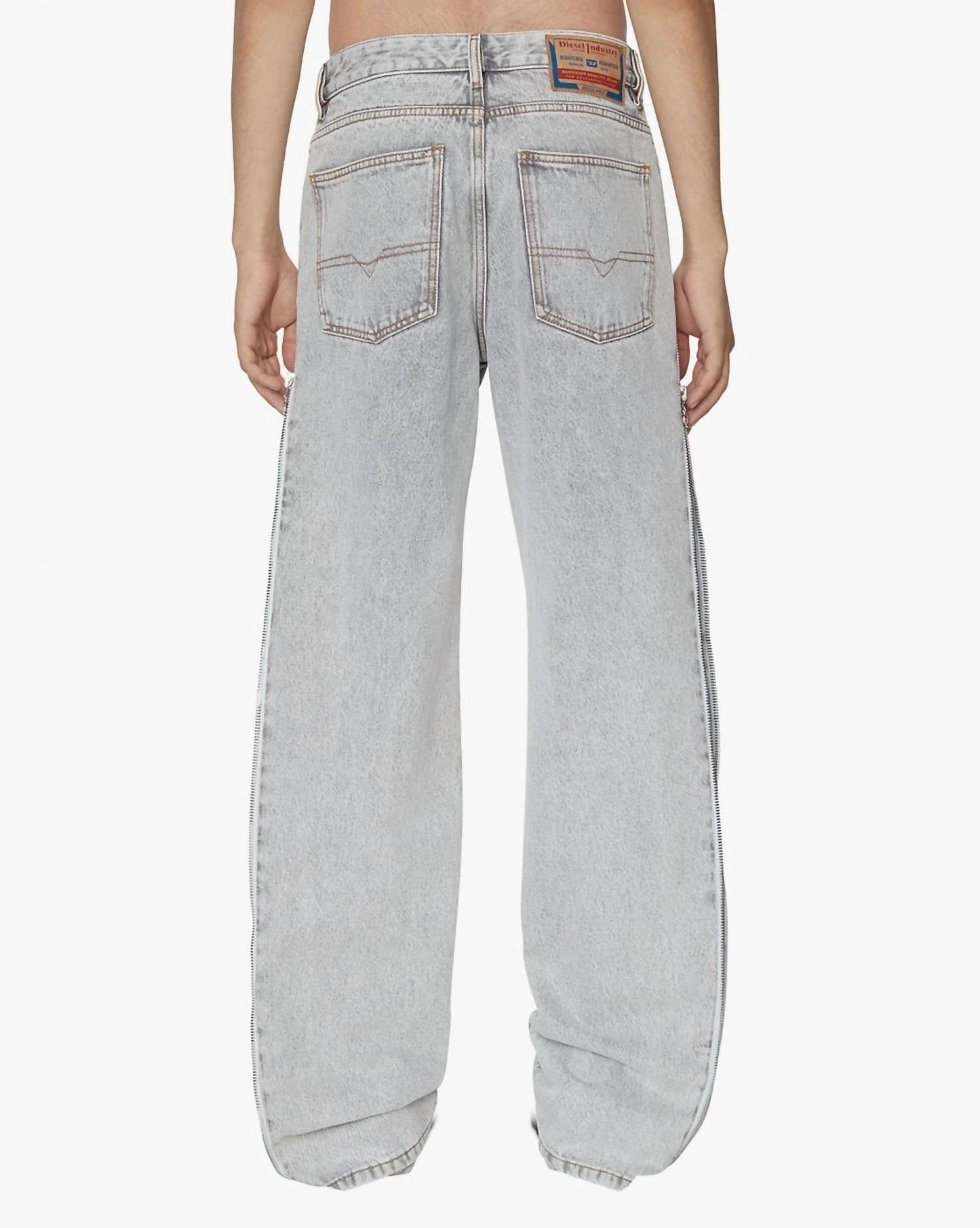 Diesel - Diesel Grey Straight-leg Denim Jeans