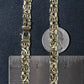 14k Yellow Gold Byzantine Motif Chain Necklace