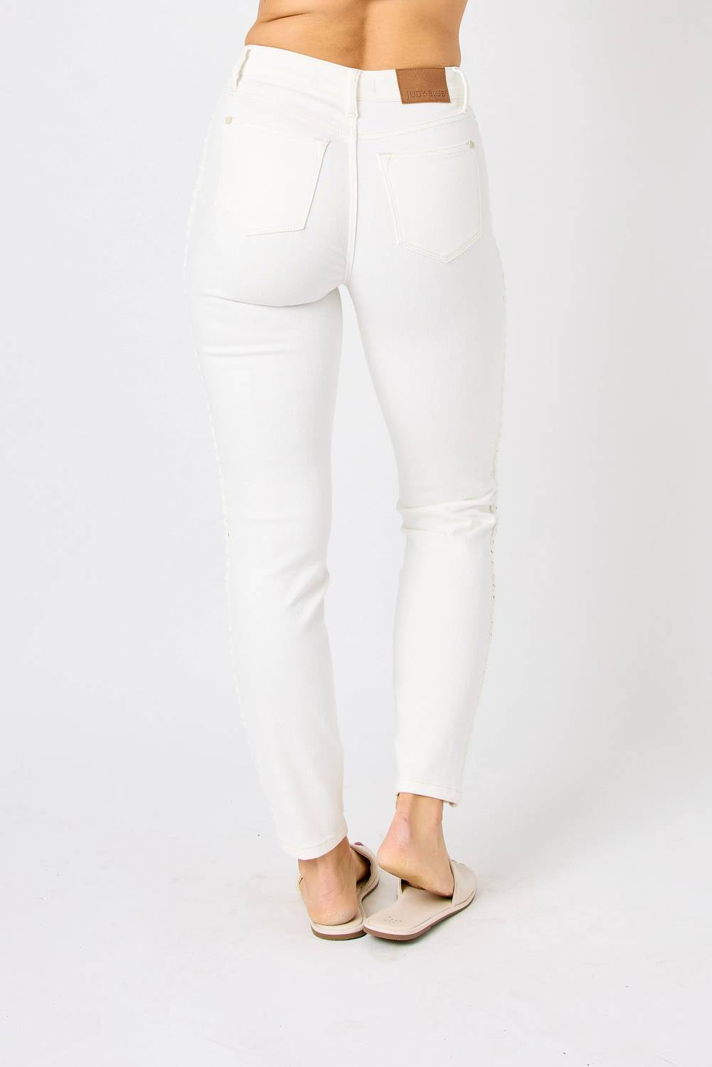 Judy Blue - High Expectations Braided Jeans