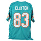 NFL Miami Dolphins Mark Clayton #83 Autographed Signed Jersey White JSA Inscr