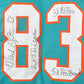 NFL Miami Dolphins Mark Clayton #83 Autographed Signed Jersey White JSA Inscr
