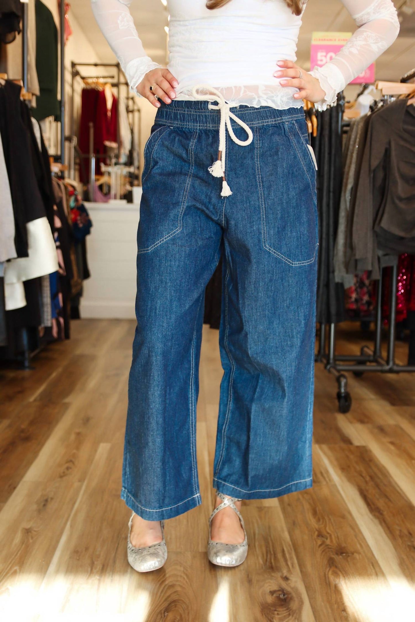 Free People - Easy Peasy Pull On Jeans