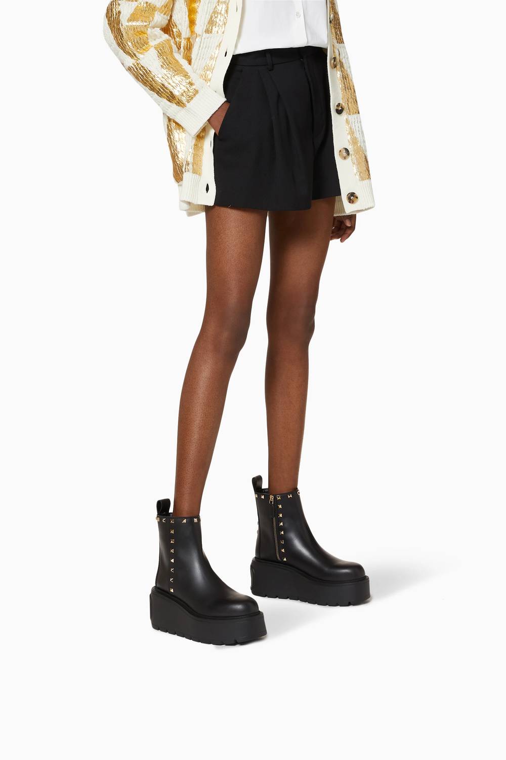 Valentino Garavani - Women's Rockstud Uniqueform Ankle Boots