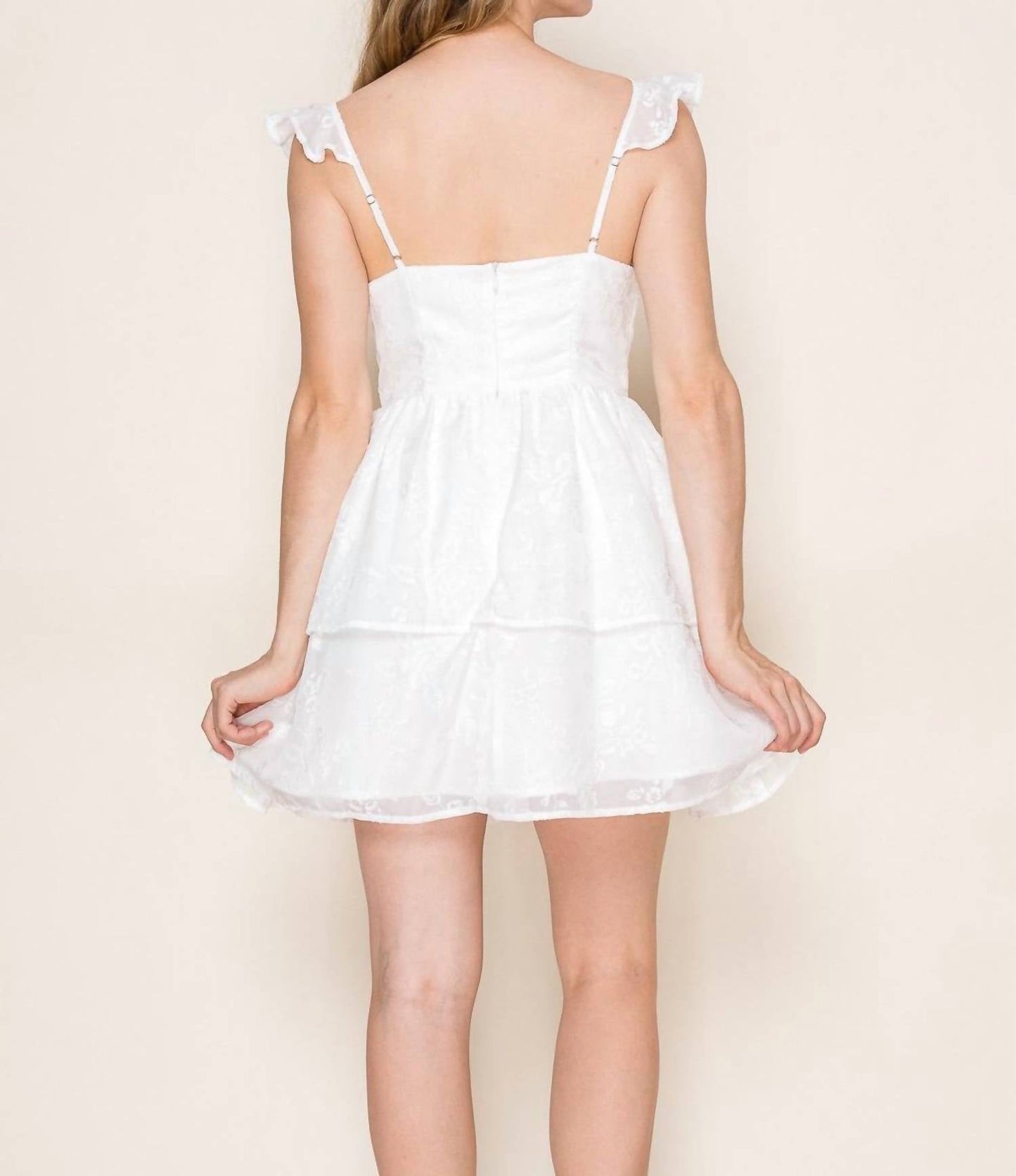 Golden - Chiffon Fairy-inspired Mini Dress