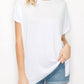 A.Gain - Boat Neck Short Sleeve Tee Top