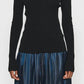 6397 - Women's Ribbed Double-v Top
